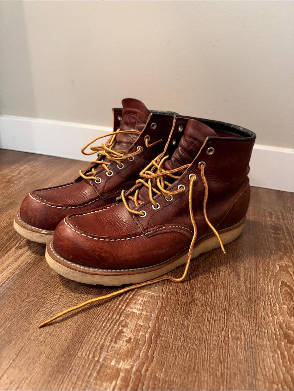 Red Wing Men's Brown Leather Work Boots